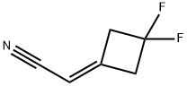 2-(3,3-DIFLUOROCYCLOBUTYLIDENE)ACETONITRILE Struktur