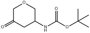 tert-butyl N-(5-oxooxan-3-yl)carbamate Struktur