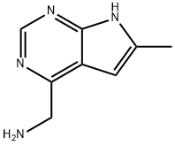 (6-METHYL-7H-PYRROLO[2,3-D]PYRIMIDIN-4-YL)METHANAMINE Struktur