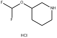 3-(difluoromethoxy)piperidine hydrochloride Struktur