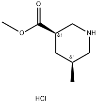 methyl cis-5-methylpiperidine-3-carboxylate hydrochloride Struktur