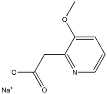 sodium 2-(3-methoxypyridin-2-yl)acetate Struktur