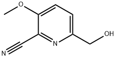 6-(HYDROXYMETHYL)-3-METHOXYPICOLINONITRILE Struktur