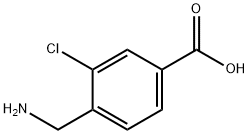 4-(Aminomethyl)-3-chloro-benzoic acid Struktur