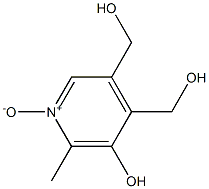 3,4-Pyridinedimethanol,5-hydroxy-6-methyl-, 1-oxide Struktur