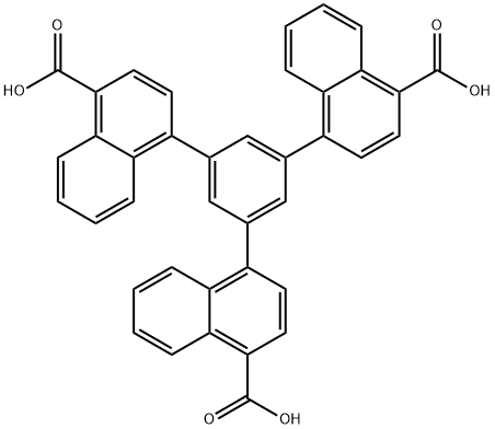 1-Naphthalenecarboxylic acid,4,4',4''-(1,3,5-benzenetriyl)tris- Struktur