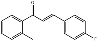 (2E)-3-(4-fluorophenyl)-1-(2-methylphenyl)prop-2-en-1-one Struktur