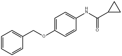 N-[4-(benzyloxy)phenyl]cyclopropanecarboxamide Struktur