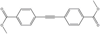 Dimethy 4,4'-(ethyne-1,2-diyl)dibenzoate Struktur