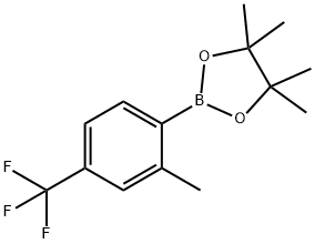 2-Methyl-4-(trifluoromethyl)phenylboronic acid pinacol ester Struktur