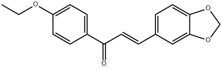 (2E)-3-(2H-1,3-benzodioxol-5-yl)-1-(4-ethoxyphenyl)prop-2-en-1-one Struktur