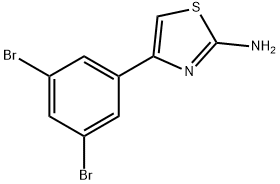 4-(3,5-dibromophenyl)-1,3-thiazol-2-amine Struktur