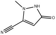 3-HYDROXY-1-METHYL-1H-PYRAZOLE-5-CARBONITRILE Struktur