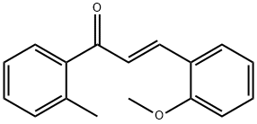 (2E)-3-(2-methoxyphenyl)-1-(2-methylphenyl)prop-2-en-1-one Struktur