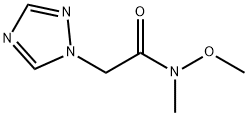 N-methoxy-N-methyl-2-(1H-1,2,4-triazol-1-yl)acetamide Struktur