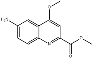 6-Amino-4-methoxy-quinoline-2-carboxylic acid methyl ester Struktur