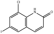 8-chloro-6-iodo-1,2-dihydroquinolin-2-one Struktur