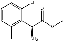 METHYL(2S)-2-AMINO-2-(2-CHLORO-6-METHYLPHENYL)ACETATE Struktur