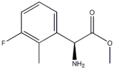 METHYL(2S)-2-AMINO-2-(3-FLUORO-2-METHYLPHENYL)ACETATE Struktur