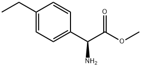 METHYL(2S)-2-AMINO-2-(4-ETHYLPHENYL)ACETATE Struktur