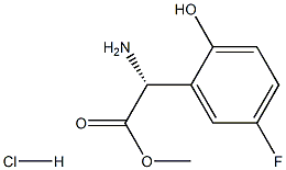 METHYL (2R)-2-AMINO-2-(5-FLUORO-2-HYDROXYPHENYL)ACETATE HCL Struktur