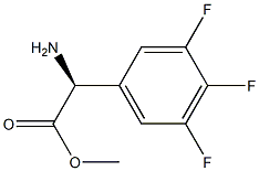 METHYL(2S)-2-AMINO-2-(3,4,5-TRIFLUOROPHENYL)ACETATE Struktur