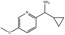 cyclopropyl(5-methoxypyridin-2-yl)methanamine Struktur