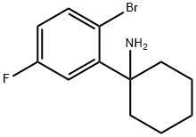 1-(2-bromo-5-fluorophenyl)cyclohexan-1-amine Struktur