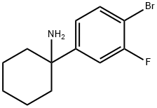 1-(4-bromo-3-fluorophenyl)cyclohexan-1-amine Struktur