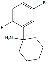 1-(5-bromo-2-fluorophenyl)cyclohexan-1-amine Struktur