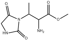 methyl 2-amino-3-(2,5-dioxoimidazolidin-1-yl)butanoate Struktur