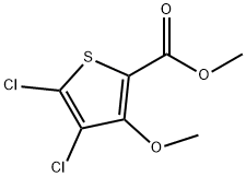 4,5-Dichloro-3-methoxy-thiophene-2-carboxylic acid methyl ester Struktur