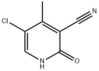 5-Chloro-4-methyl-2-oxo-1,2-dihydro-pyridine-3-carbonitrile Struktur