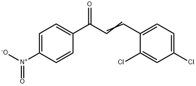 (2E)-3-(2,4-dichlorophenyl)-1-(4-nitrophenyl)prop-2-en-1-one Struktur