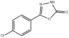 1,3,4-Oxadiazol-2(3H)-one, 5-(4-chlorophenyl)- Struktur