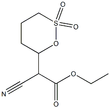 ethyl 2-cyano-2-(1,1-dioxo-1-thiolan-3-yl)acetate Struktur