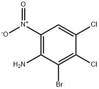 2-bromo-3,4-dichloro-6-nitroaniline Struktur