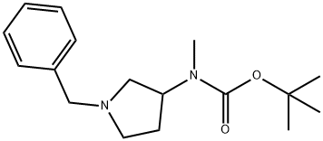 3-(N-BOC-N-METHYL)-AMINO-1-BENZYL-PYRROLIDINE Struktur