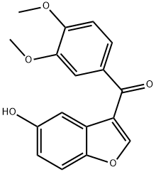 (3,4-Dimethoxy-phenyl)-(5-hydroxy-benzofuran-3-yl)-methanone Struktur