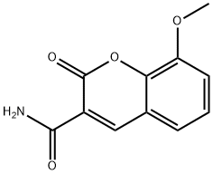 8-methoxy-2-oxo-2H-chromene-3-carboxamide Struktur