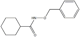 Cyclohexanecarboxamide, N-(phenylmethoxy)- Struktur