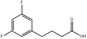 3,5-Difluorobenzenebutanoic acid Struktur