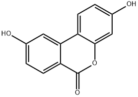 3,9-Dihydroxy-6H-dibenzo[b,d]pyran-6-one Struktur