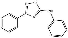 1,2,4-Thiadiazol-5-amine, N,3-diphenyl- Struktur