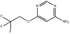 6-(2,2,2-trifluoroethoxy)pyrimidin-4-amine Struktur