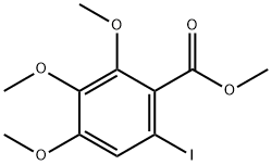 METHYL 6-IODO-2,3,4-TRIMETHOXYBENZOATE Struktur