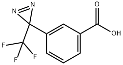 3-(3-(trifluoromethyl)-3H-diazirin-3-yl)benzoic acid Struktur