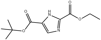 1H-Imidazole-2,4-dicarboxylic acid, 4-(1,1-dimethylethyl) 2-ethyl ester Struktur