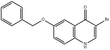 6-Benzyloxy-3-bromo-1H-quinolin-4-one Struktur