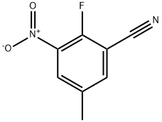 2-FLUORO-5-METHYL-3-NITROBENZONITRILE Struktur